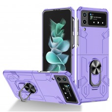 Пластмасов гръб Finger Armor за Samsung Galaxy Z Flip 4, Лилав