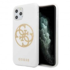 Гръб Guess Glitter 4G Circle Logo за Apple iPhone 11 Pro, GUHCN58TPUWHGLG