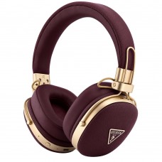 CG Mobile Guess PU Grained Triangle Gold Metal Logo ENC burgundy (GUBHP72PGTCSR) Слушалки